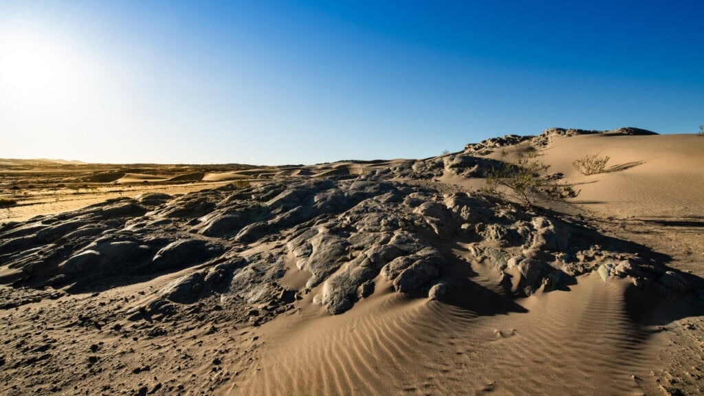 View of the restricted diamond area in Namibia.