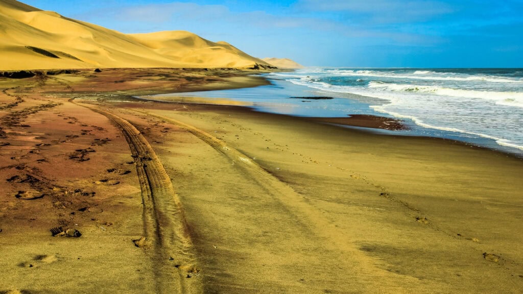 Sandwich Harbor near Walvis Bay, Namibia.