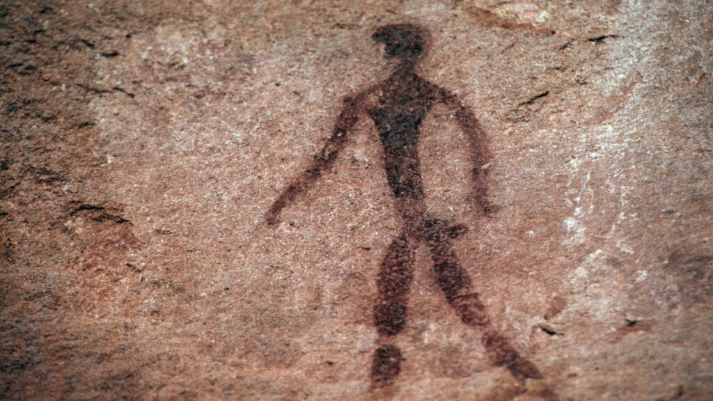 San rock rock art at Twyfelfontein, Namibia.