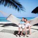 A couple on honeymoon in Zanzibar