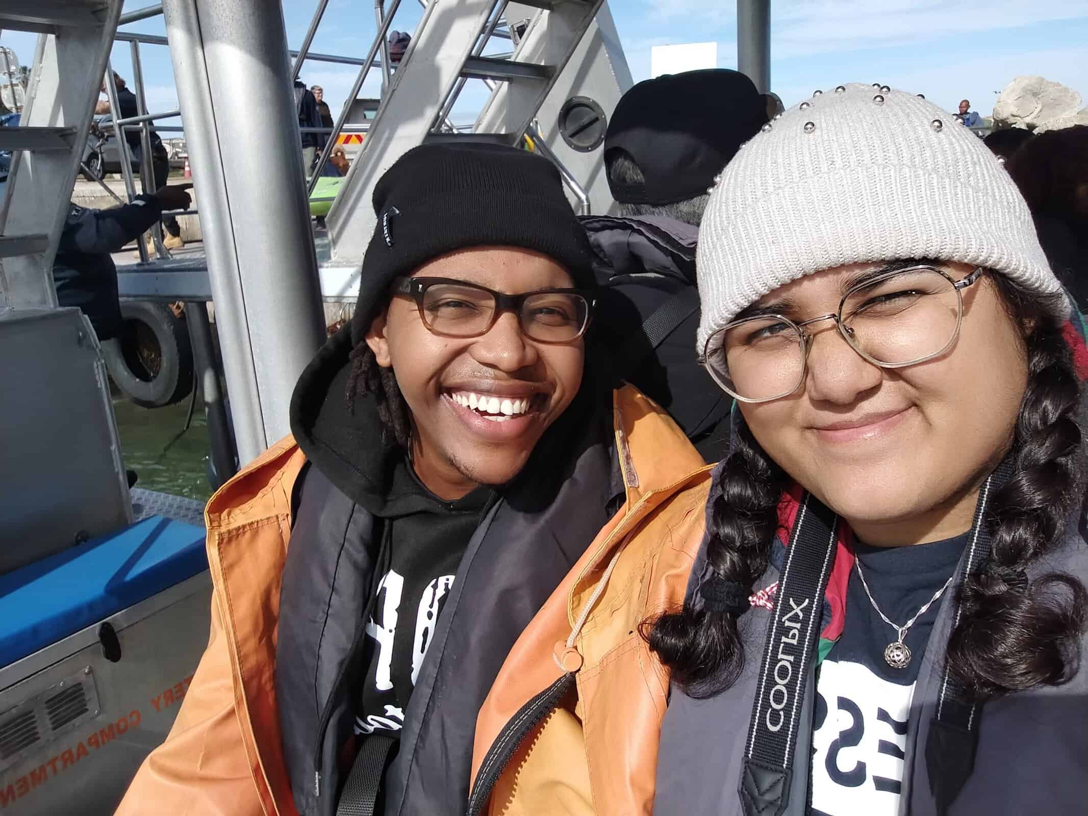 Departing the shore for our ocean safari in Gansbaai 