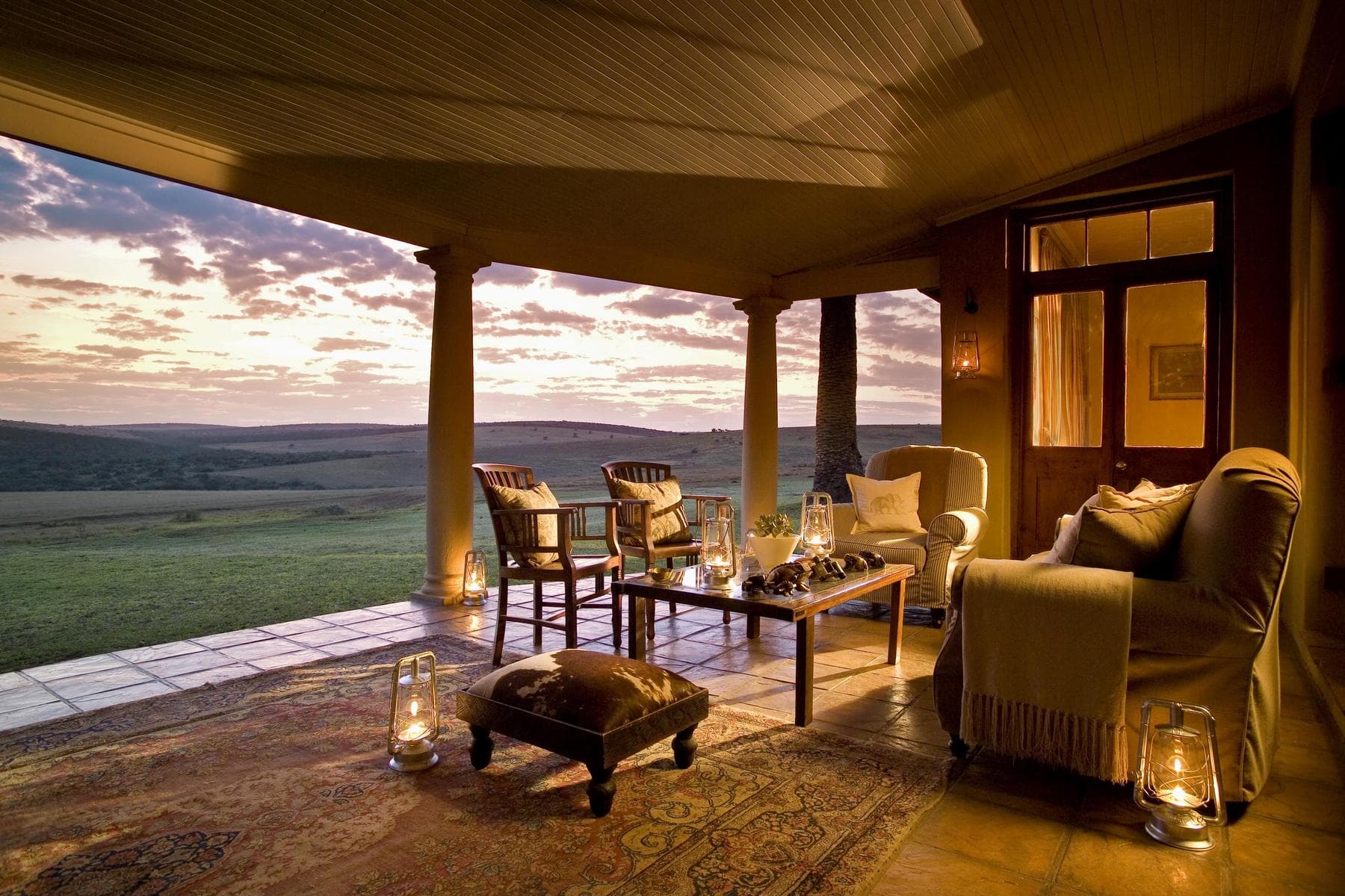 Main House Verandah at Gorah Elephant Camp in Addo Elephant National Park.