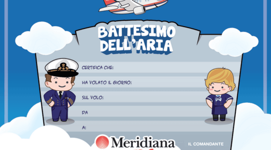 Battesimo dell’aria: il primo viaggio in aereo diventa un ricordo speciale
