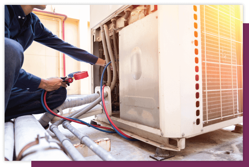hvac purple square