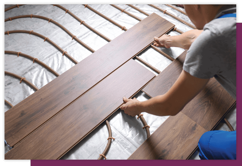 radiant floor install