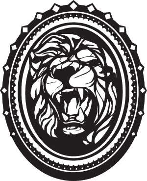 black lion head logo