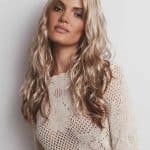 Blonde wavy wig from Hidden Secrets Wigs, part of the Orchid Collection.
