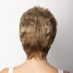 Short curly blonde wig for women, stylish and natural look.