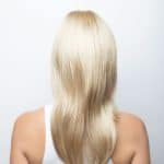 Blonde wig from Hidden Secrets Wigs, styled for a natural look.