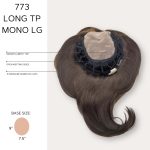 Lace front wig with monofilament top in natural brown color from Hidden Secrets Wigs.