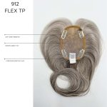Wig base for Flex TP 912 Amore Collection with clips and monofilament top.