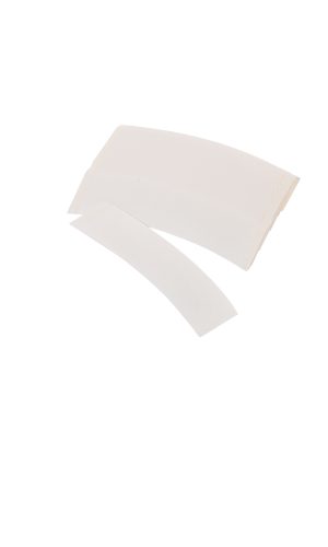 White medical tape strip for wound care or medical use.
