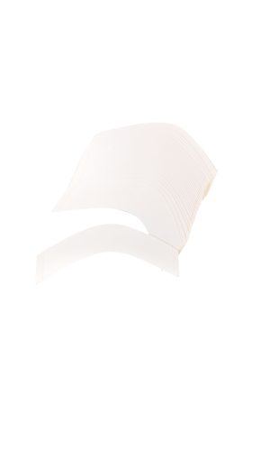 Contoured curved back medical tape for wound care and support.