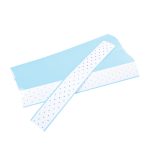 Blue Extenda-Bond Plus strips for hair extension application, 1 1/2” x 12” size, 100 count.