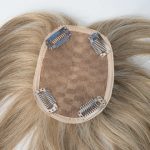 Hairpiece base with clips for wig attachment from Hidden Secrets Wigs.