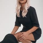 Blonde wavy wig from Hidden Secrets Wigs in Glam Wavez collection.