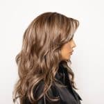 Long, wavy, light brown wig from Hidden Secrets Wigs.