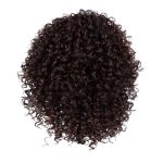Curly dark brown wig with tight ringlet curls from Hidden Secrets Wigs.