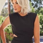 Blonde bob wig with layered waves from Hidden Secrets Wigs.