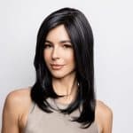 Elegant black layered wig from Hidden Secrets Wigs for a natural look.
