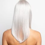 Long silver wig with straight hair from Hidden Secrets Wigs.