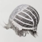 Wig cap with hairnet for wig styling and protection.