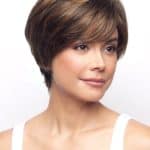 Short layered brown wig from Hidden Secrets Wigs for a natural look.