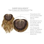 Alpha Wave 16-inch wig with monofilament top and secure clips.