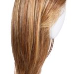 Long blonde wig with layered style and natural shine for dress rehearsal.