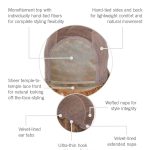 Elite wig topper with hand-tied fibers and natural look for styling.