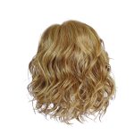 Wavy blonde wig with loose curls, perfect for a natural look.