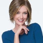Trendy short blonde wig with layered cut for a natural look.