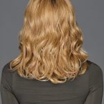 Blonde wavy wig, 14 inches, for stylish hair transformation.