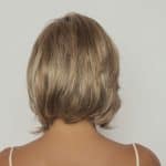 Short blonde wig with layered style from Hidden Secrets Wigs.