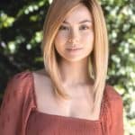 Blonde straight wig from Hidden Secrets Wigs, Thea - 8710 Amore Collection.