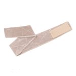 Wig grip band in beige with velcro closure for secure wig wearing.