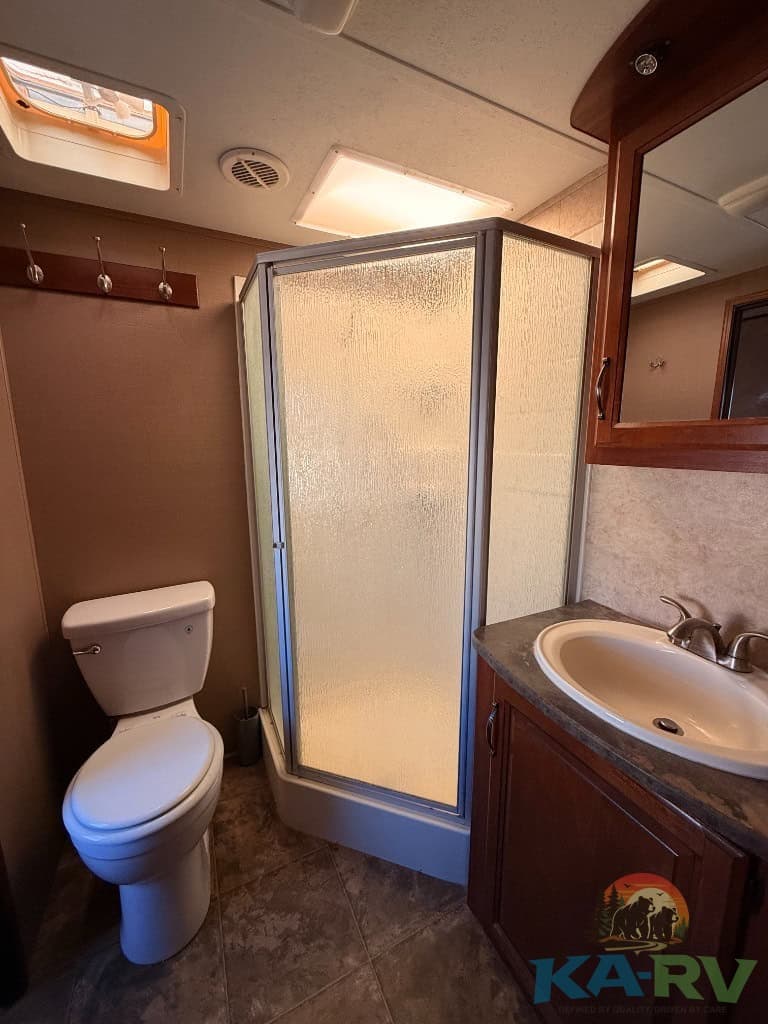 RV bathroom shower enclosure for Keystone Cougar 2014 model. Perfect for repairs and upgrades.