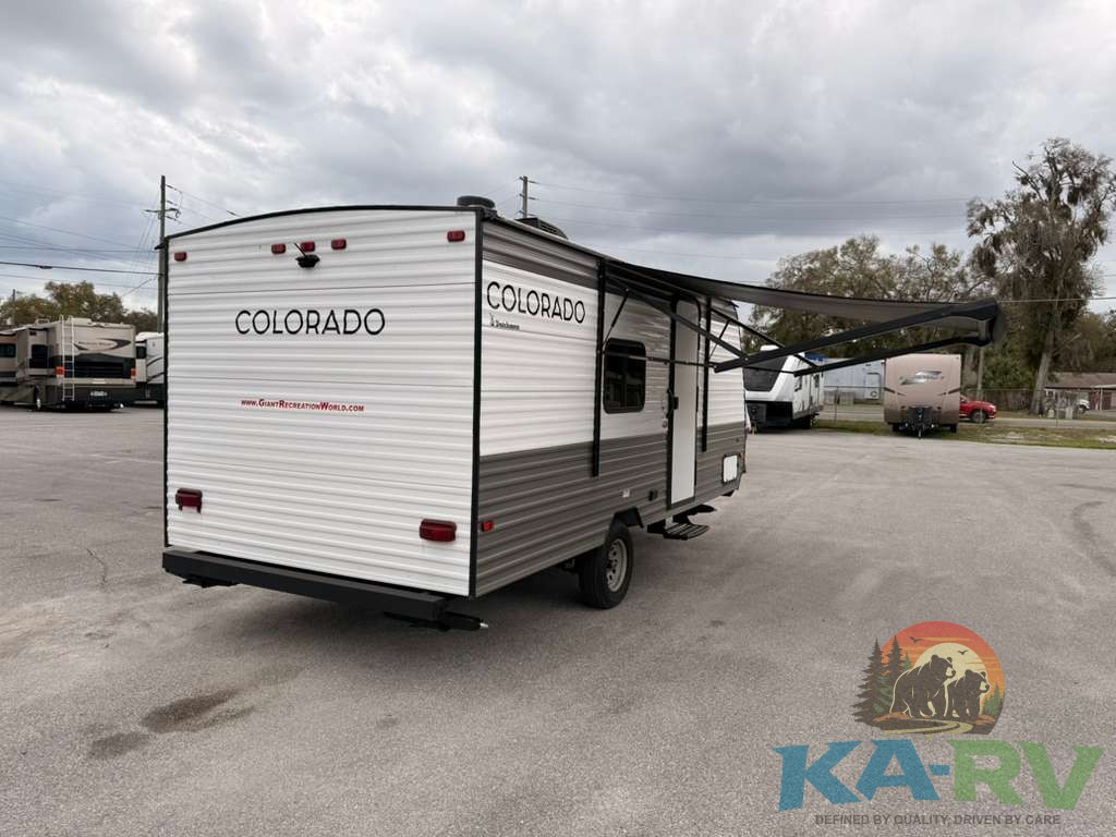 Keystone Colorado 17RBC travel trailer in need of repair at Karv Repair.