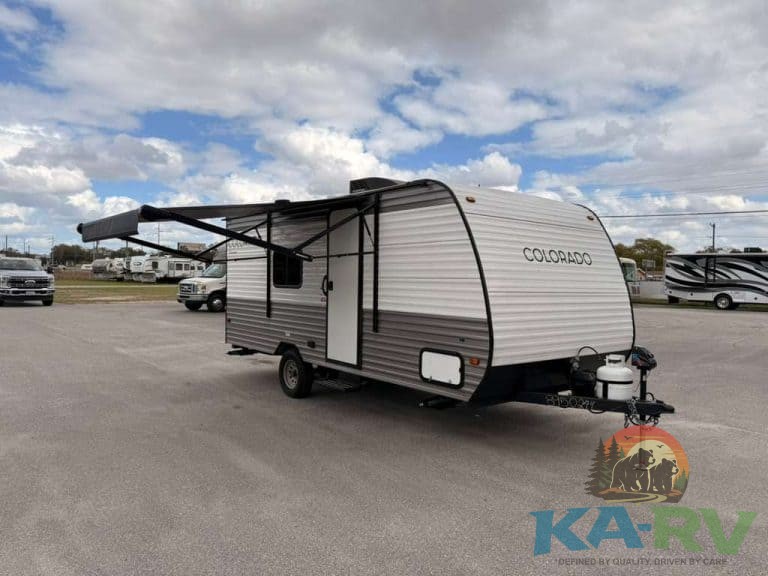 Reliable travel trailer for outdoor adventures and camping.