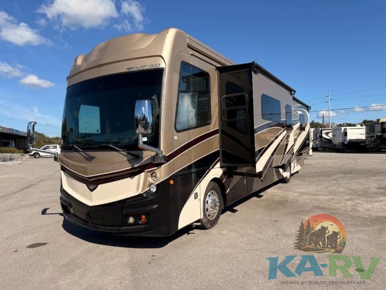 Optima-compatible 2018 Fleetwood Discovery 39F motorhome.