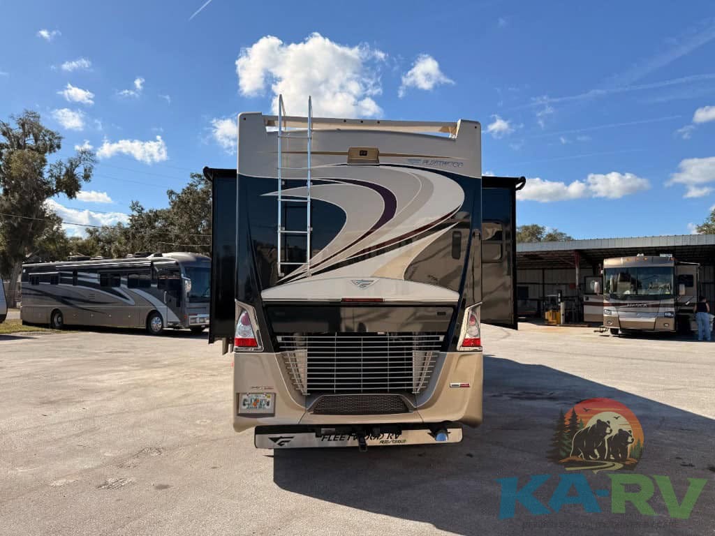 High-quality image of a 2018 Fleetwood Discovery 39F RV at Karv Repair.