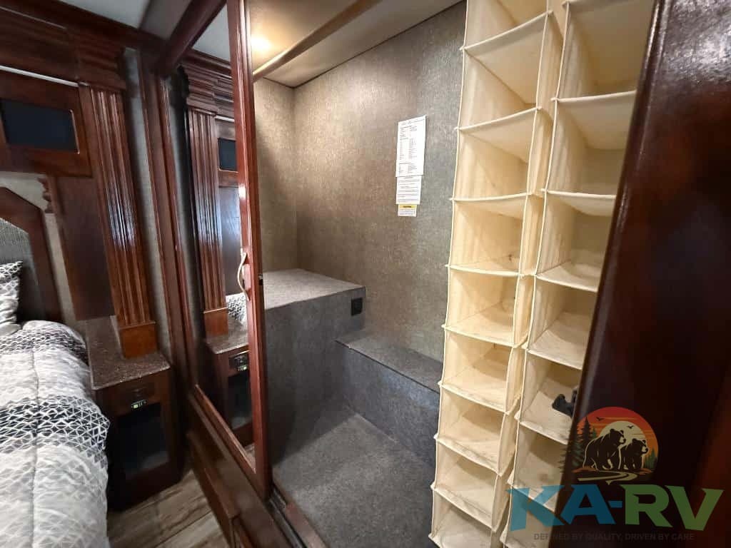 Interior view of a 2018 Fleetwood Discovery 39F motorhome.
