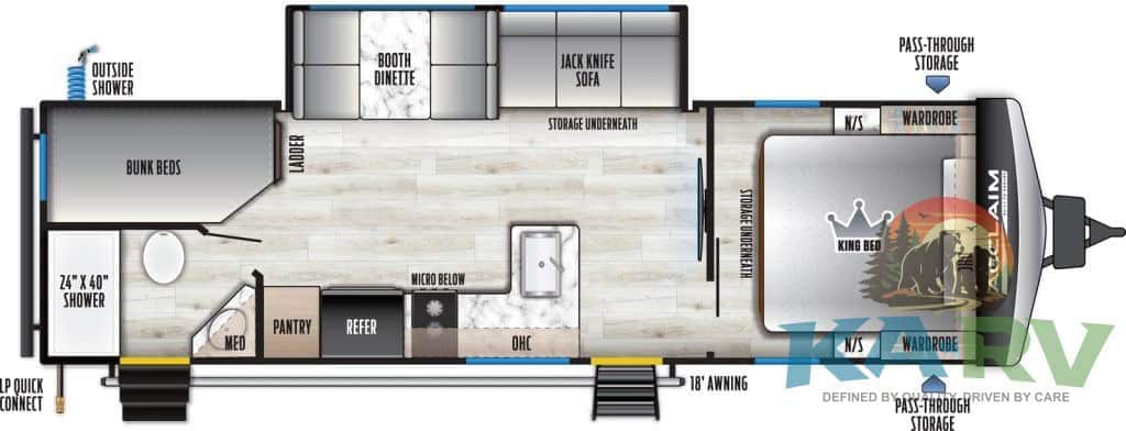 High-quality interior of 2026 Acclaim 2700BH RV for optimal comfort and functionality.