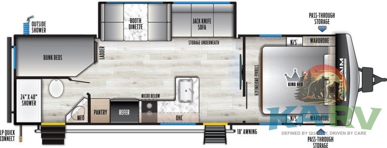 High-quality interior of 2026 Acclaim 2700BH RV for optimal comfort and functionality.