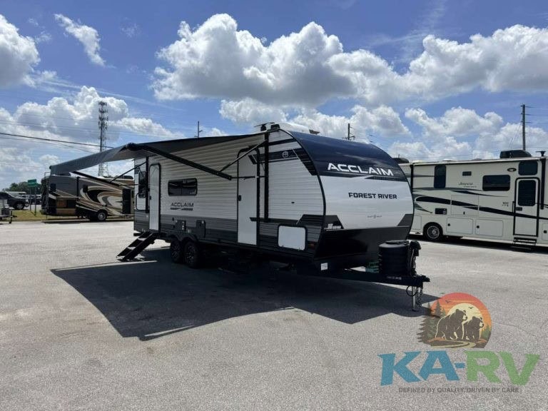2026 Acclaim 2500RD RV parked outdoors with blue sky and clouds.