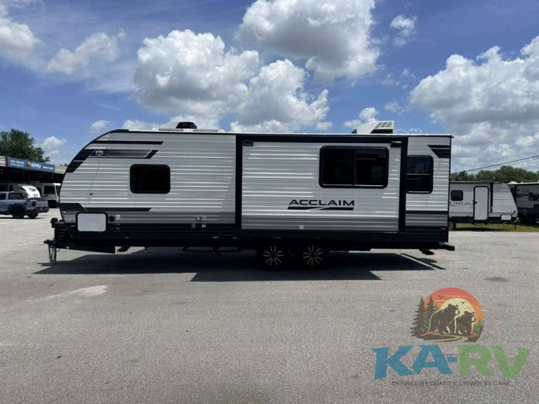 Side view of 2026 Acclaim 2500RD RV with modern design.