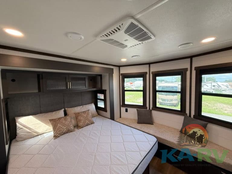 Interior of Cedar Creek Cottage 41 FWC with bedroom and windows.