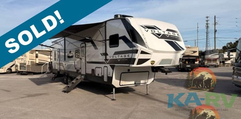 Dutchmen Voltage 3800 RV sold at Karv Repair lot.