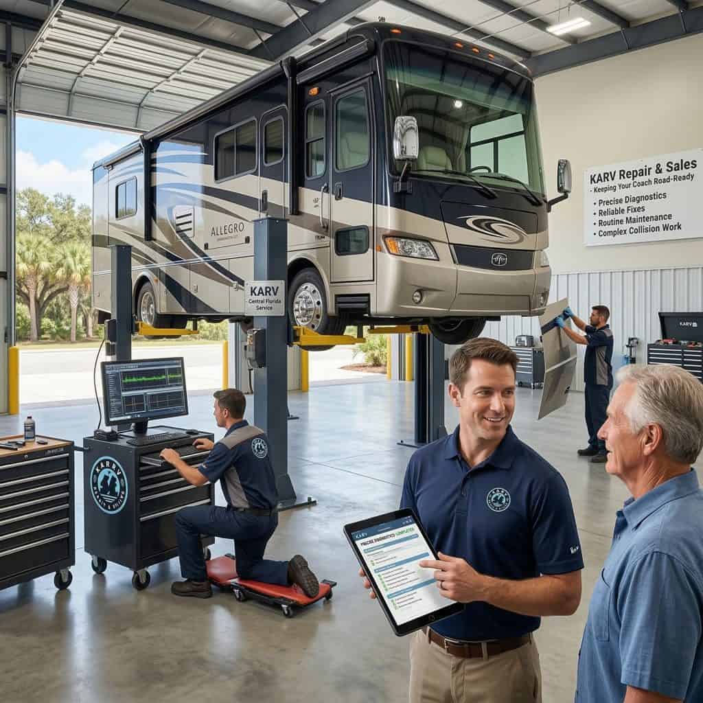 Reliable RV repair and maintenance services for all RV types. Expert technicians ensure your RV stay.
