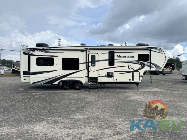 Luxury Montana RV trailer with modern amenities and reliable performance.